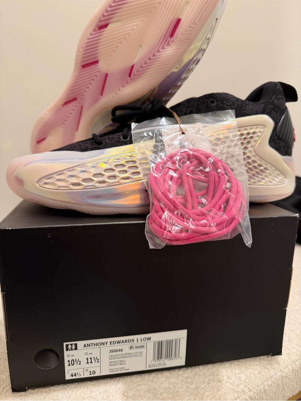 AE 1 Low ‘Year of the snake’ Basketball Shoes - Black & Pink